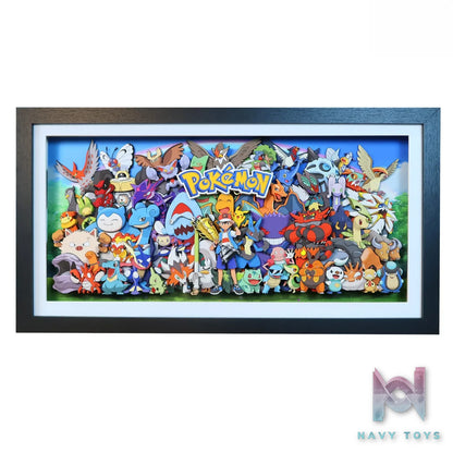 KALA HOME Studio – Pokémon Multiple Characters #01 3D Decorative Painting Pokémon