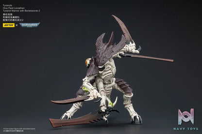 JOYTOY Studio – Warhammer 40,000 Tyranids Hive Fleet Leviathan Tyranid Warrior with Boneswords 2 JT8766 (Licensed)