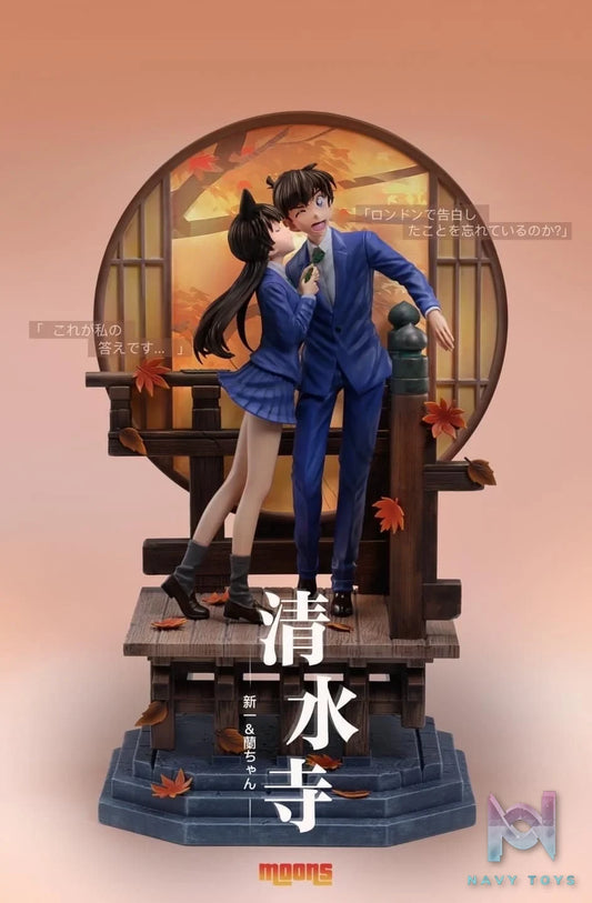 Kudo Shinichi & Ran Mori resin statue Moon Studio anime figure