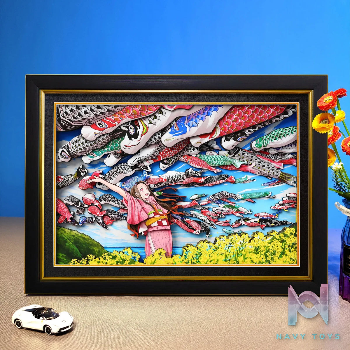 Yu Zhi Jiang Studio – Nezuko Kamado 3D Decorative Painting Demon Slayer