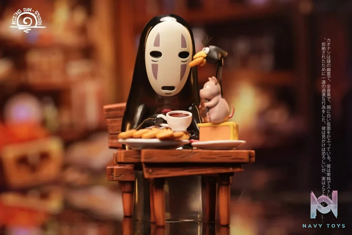 Rising Sun Studio - Spirited Away Hayao Miyazaki Desktop Series 1 No Face Man resin statue Navy Toys anime figure
