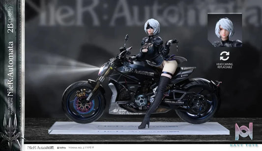 Aetheria Studio X SX Studio - 2B Motorcycle NieR:Automata resin statue Navy Toys anime figure