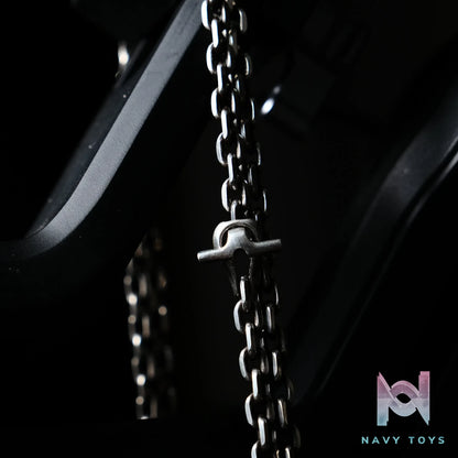 Raven Studio (silver jewelry) – Original Design “Revolution Road” Motorcycle Clasp 4mm Curb Chain Original