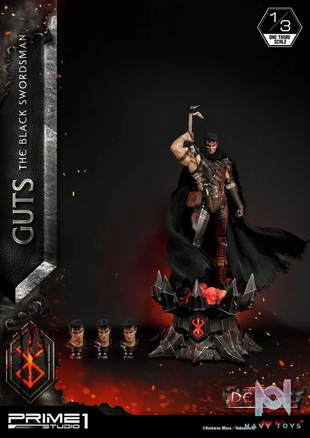 Prime 1 Studio – Museum Masterline Berserk Guts The Black Swordsman MMBR-01 MMBR-01DX (Licensed)