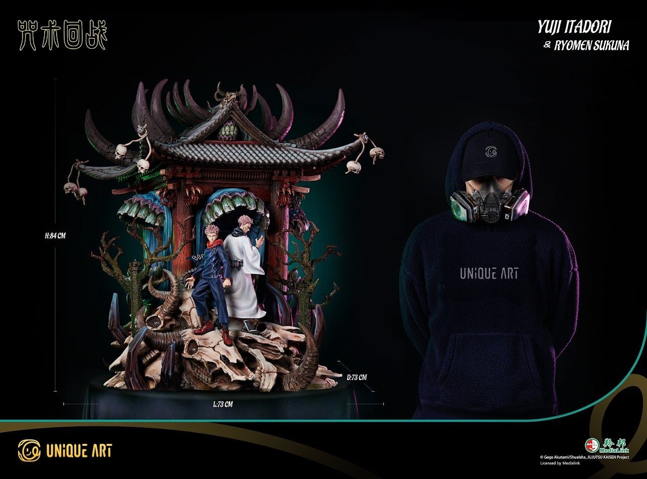 Sukuna & Itadori - Jujutsu Kaisen - Unique Art resin statue unique art studio anime figure