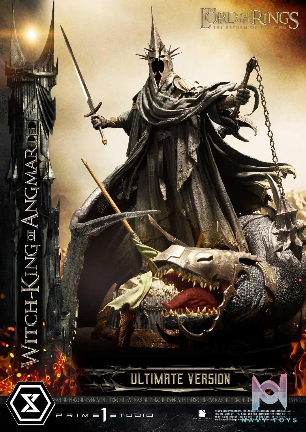 Prime 1 Studio – Premium Masterline The Lord of the Rings: The Return of the King (Film) Witch-King of Angmar PMLOTR-10 PMLOTR-10UT (Licensed)