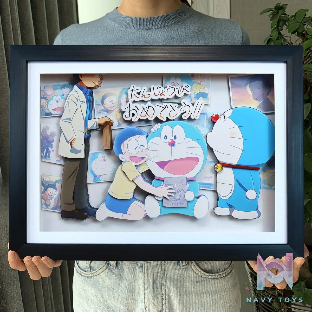 KALA HOME Studio – Doraemon X Nobita Nobi 3D Decorative Painting Doraemon