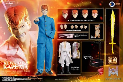 Asmus Toys Studio – Yu Yu Hakusho Kazuma Kuwabara 1/6 COLLECTIBLE ACTION FIGURE YUYU004A YUYU004LUX