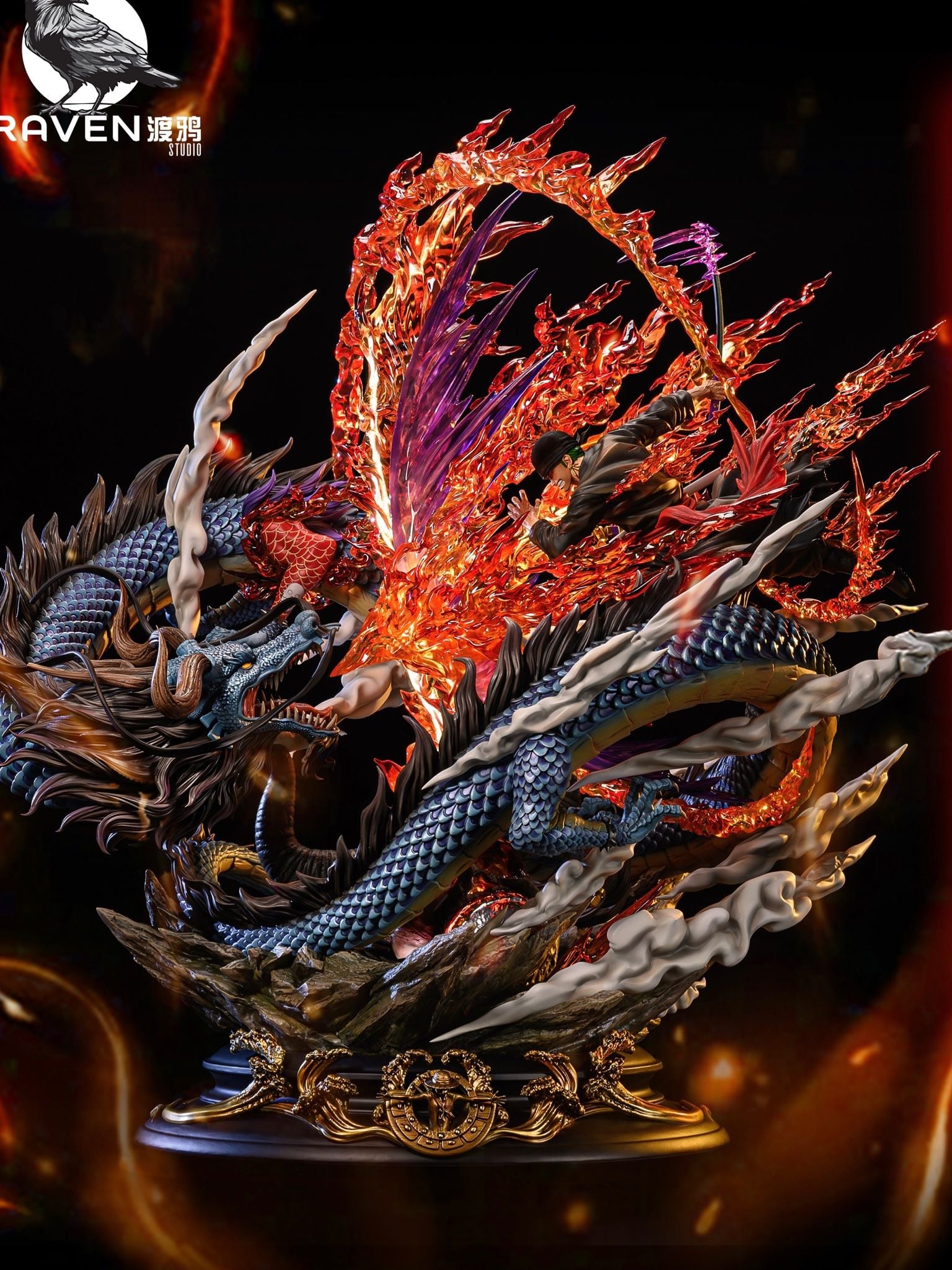 Zoro vs Kaido - One Piece - Raven Studio resin statue RAVEN Studio anime figure