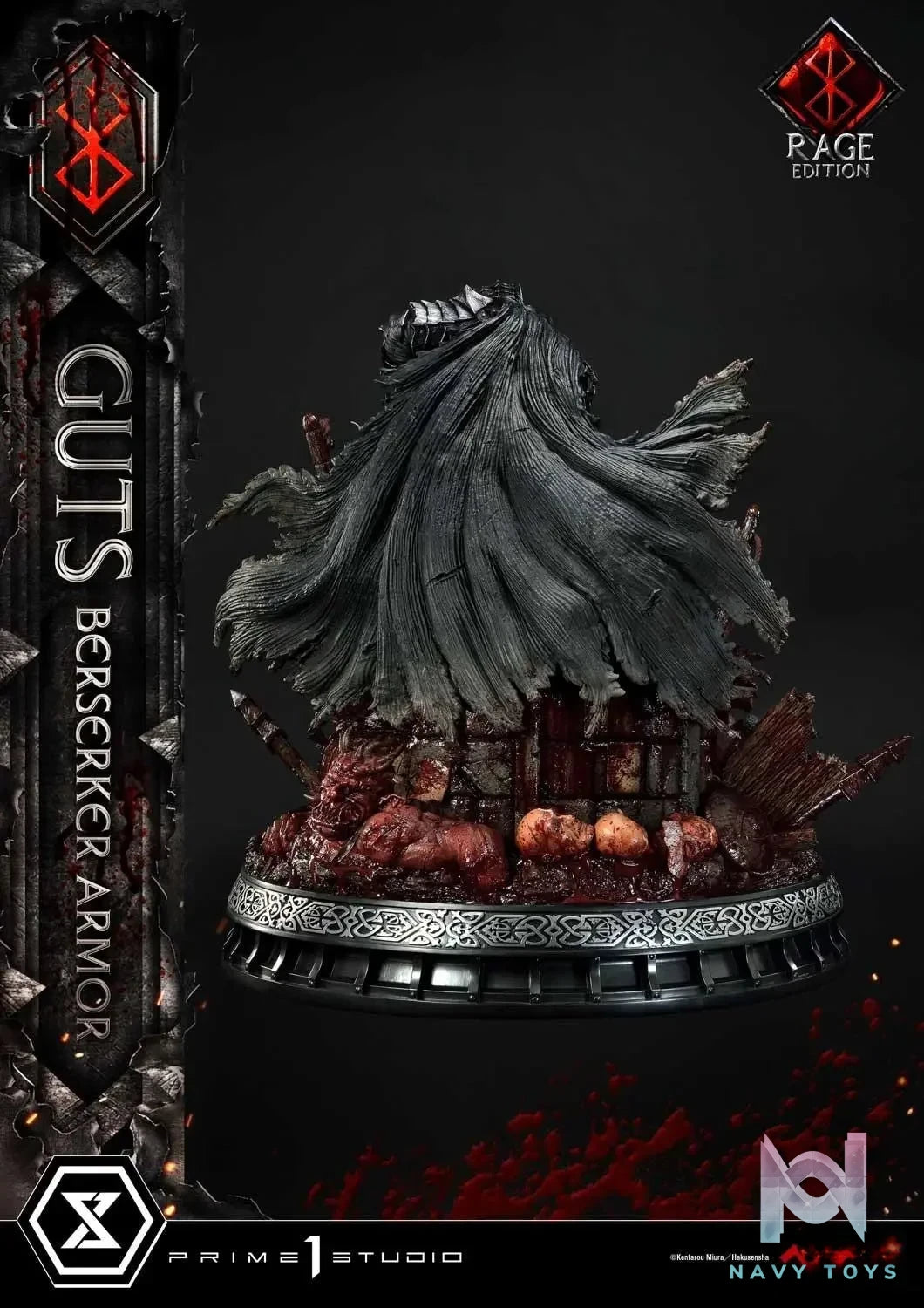 Ultimate Premium Masterline Berserk Guts, Berserker Armor Rage Edition UPMBR-18 UPMBR-18DX(Licensed) - Prime 1 Studio resin statue Navy Toys anime figure