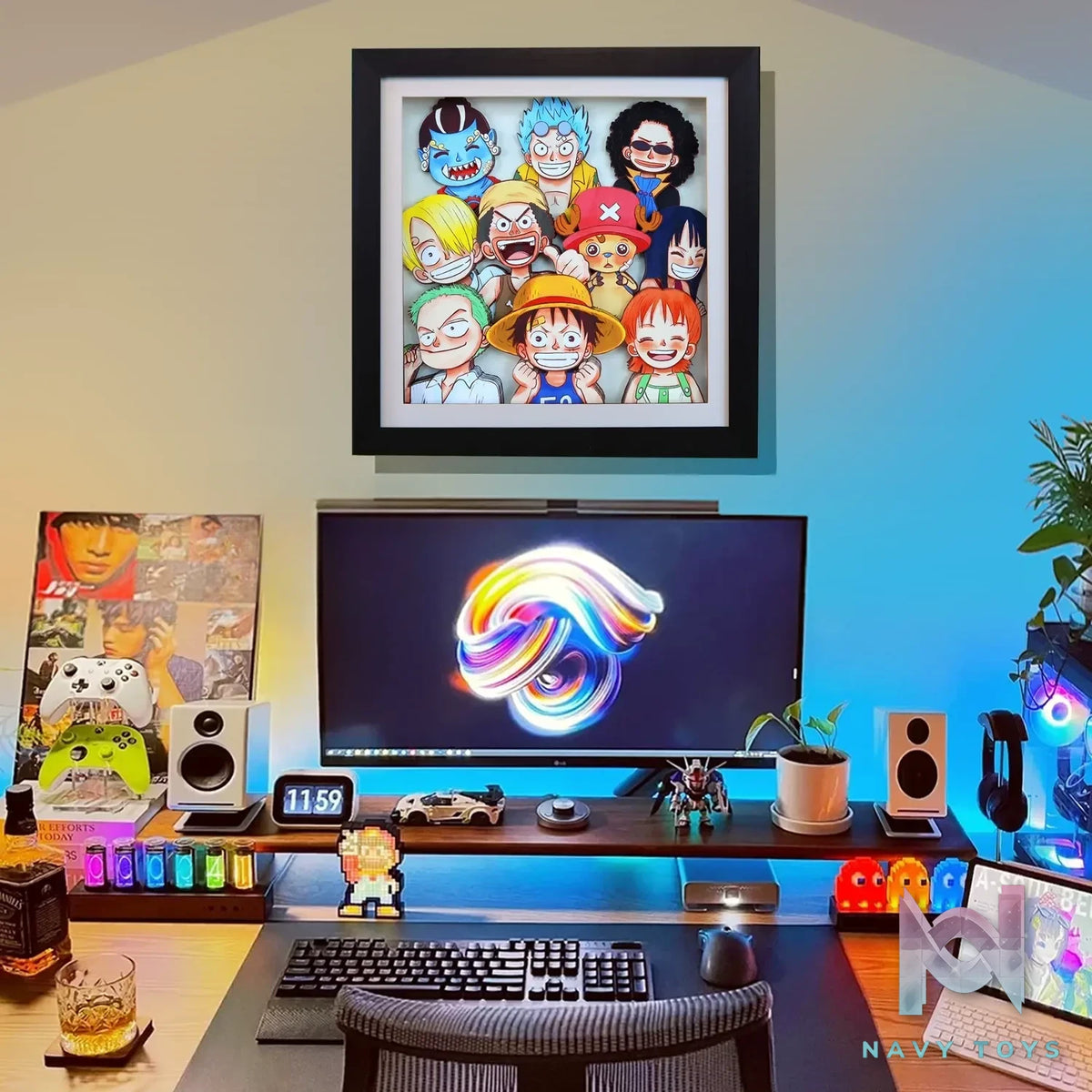 KALA HOME Studio – One Piece Multiple Characters #11 3D Decorative Painting One Piece