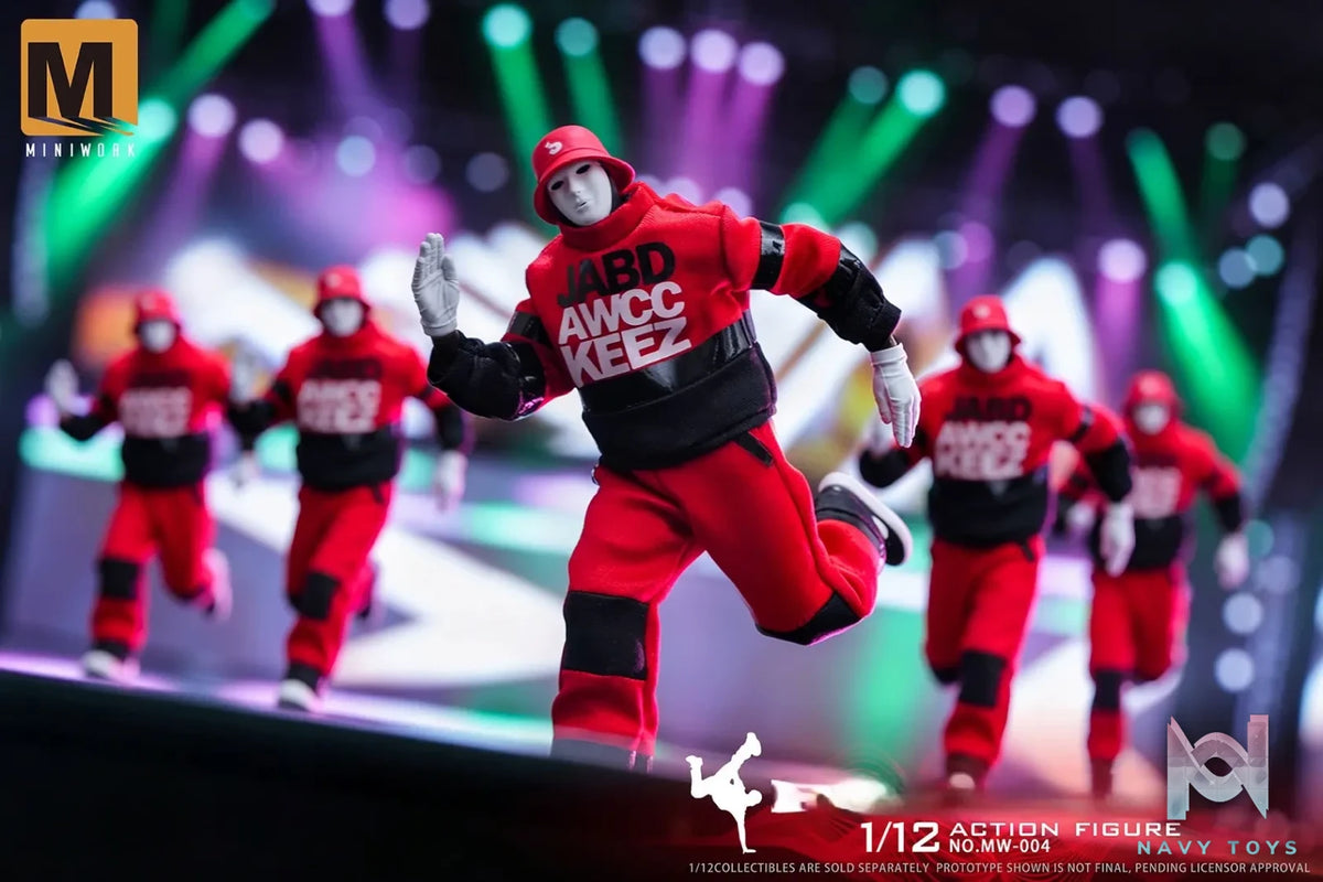 MINIWORK Studio – 1/12 Masked Dancer Action Figure NO.MW-004 JABBAWOCKEEZ