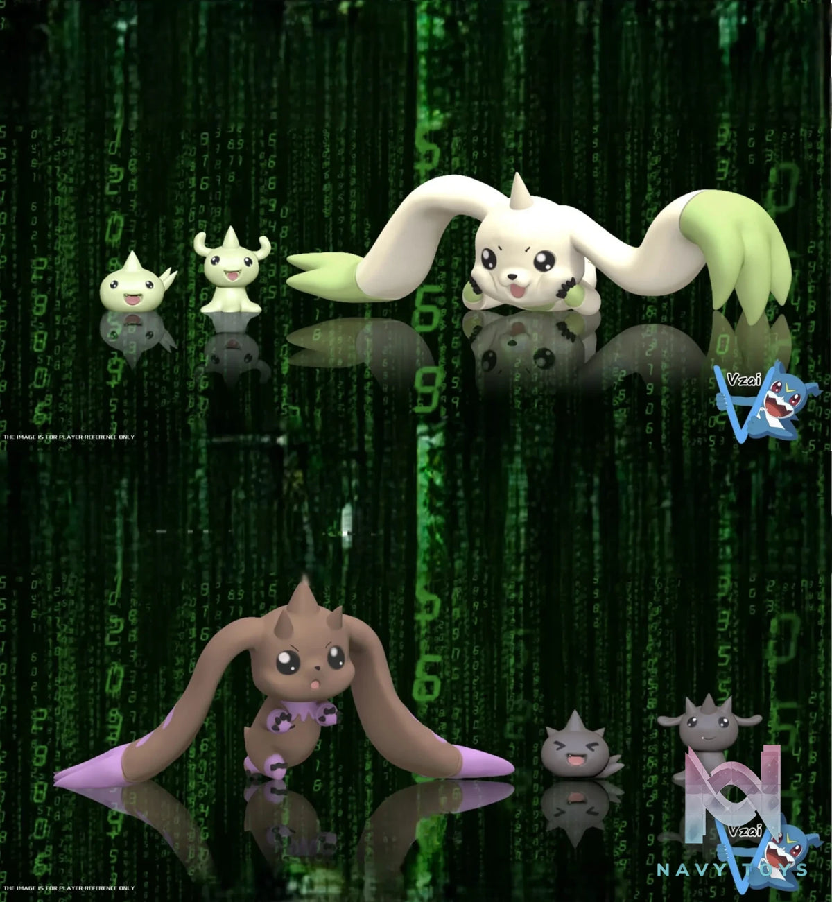 Vzai Studio – Terriermon X Lopmon Evolution Line Digimon