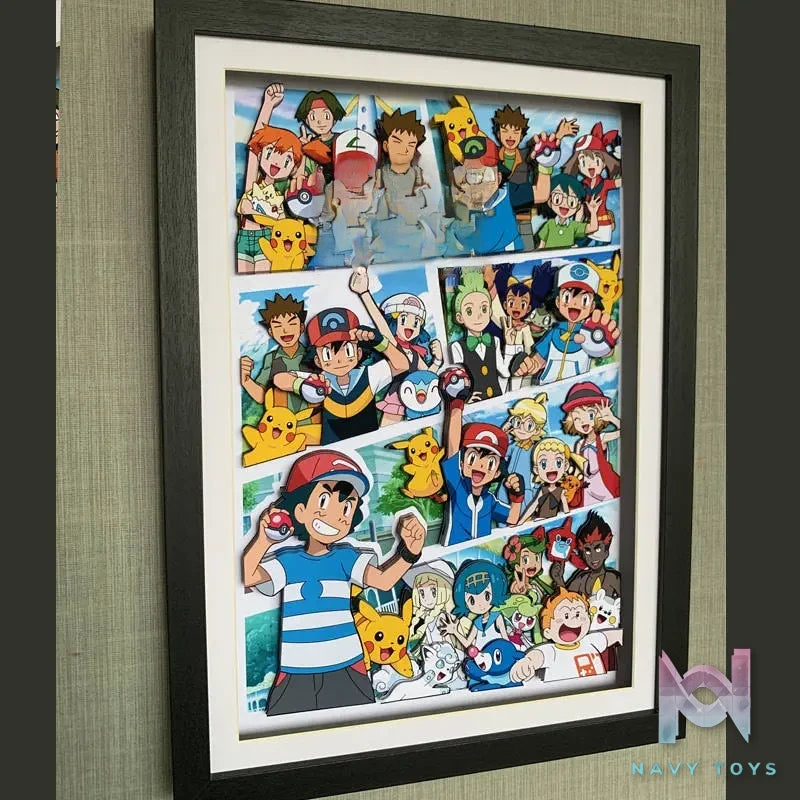 KALA HOME Studio – Pokémon Multiple Characters #05 3D Decorative Painting Pokémon