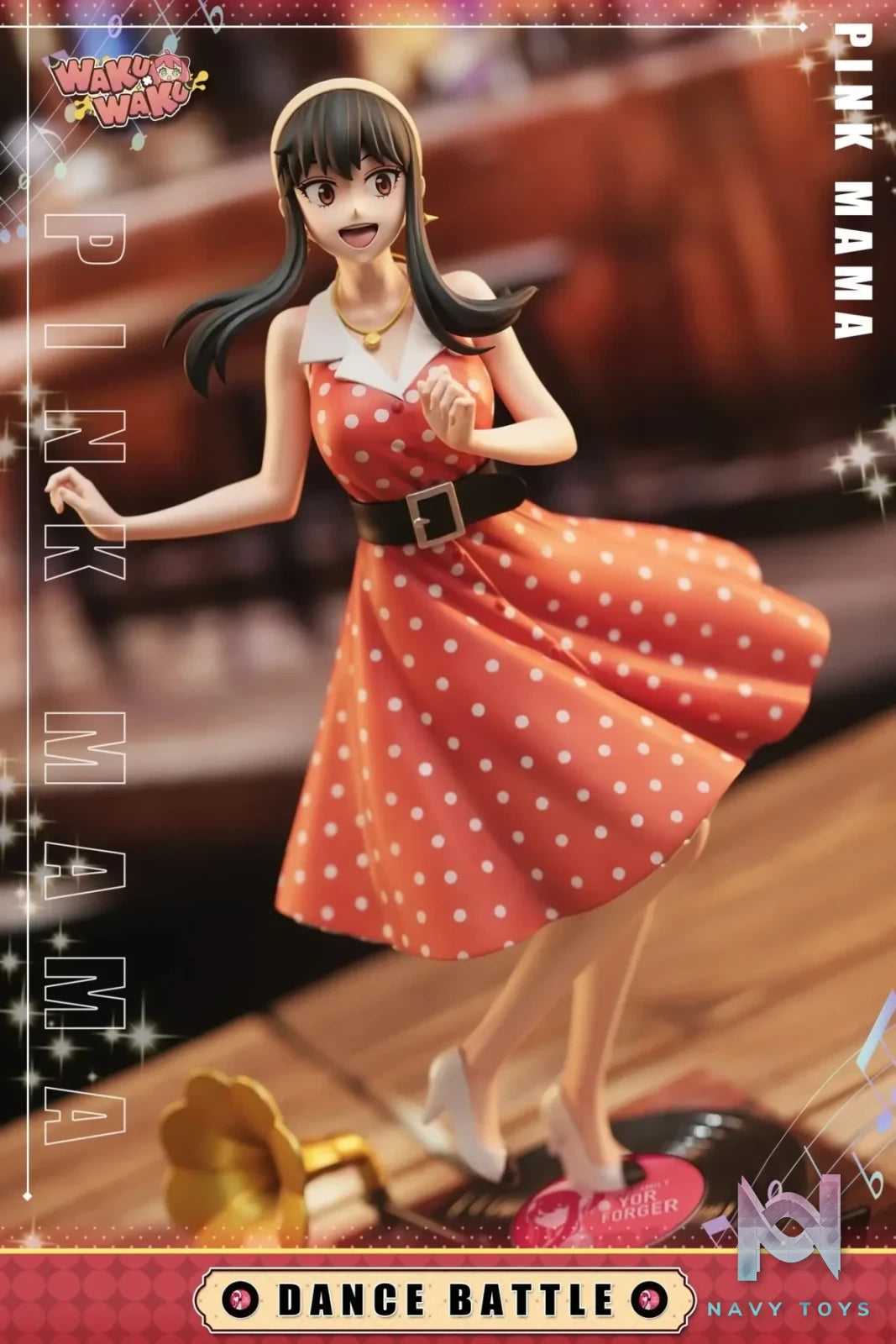 WakuWaku Studio - Spy x Family Phonograph Mom Yor Forger resin statue Navy Toys anime figure