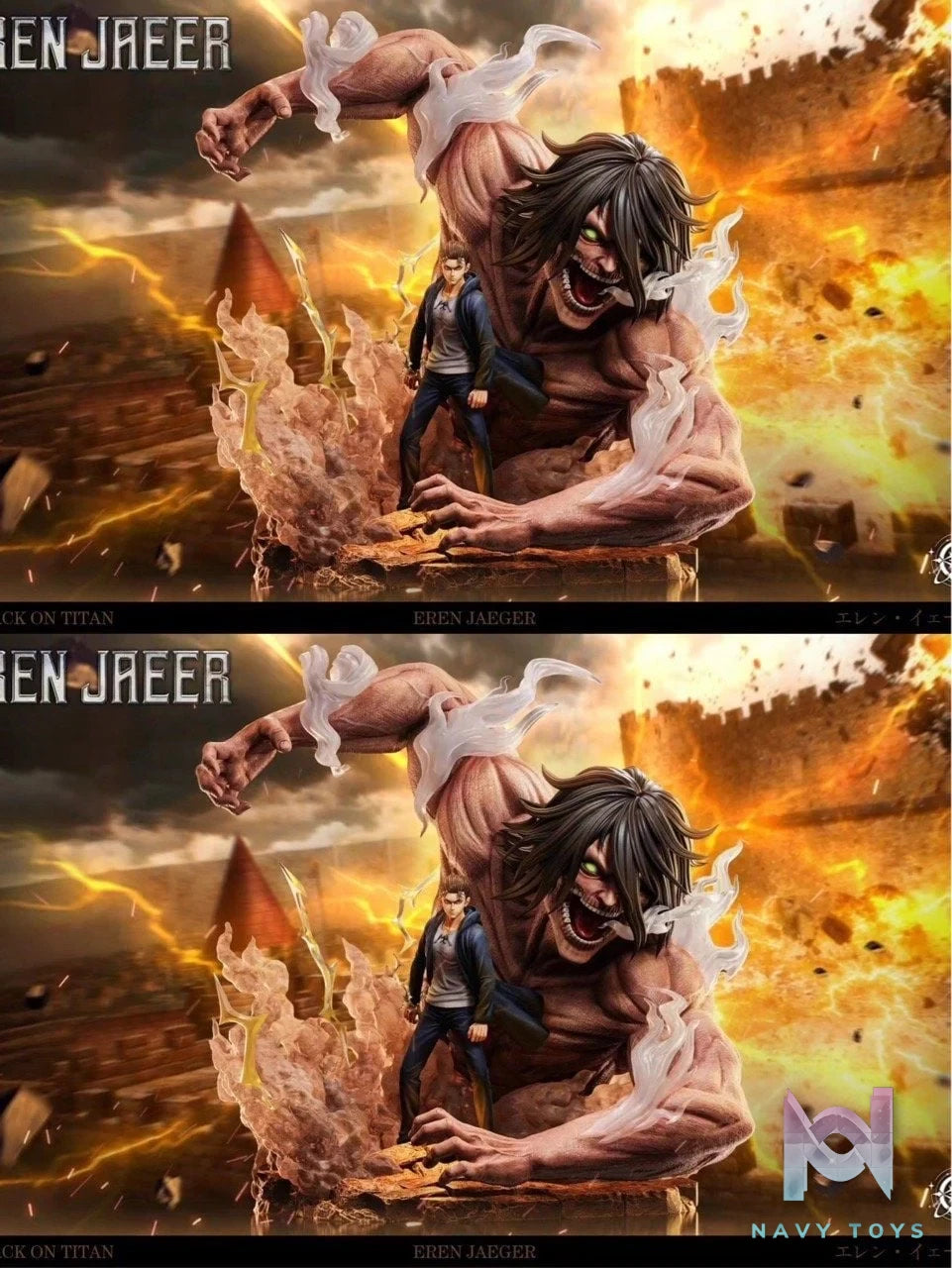 Eren vs Pieck - Attack On Titan - Void Studio resin statue Void Studio anime figure