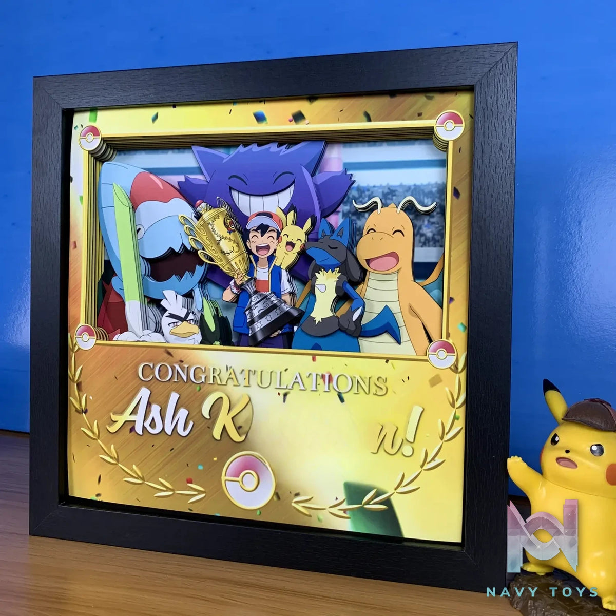KALA HOME Studio – Congratulation Ash Ketchum! 3D Decorative Painting Pokémon