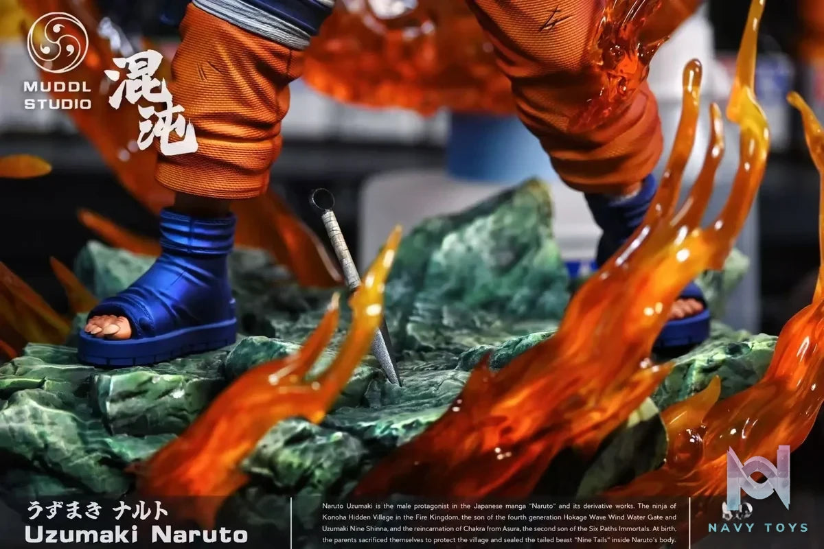 MUDDL Studio - Naruto Final Valley Battle Naruto Uzumaki resin statue Navy Toys anime figure