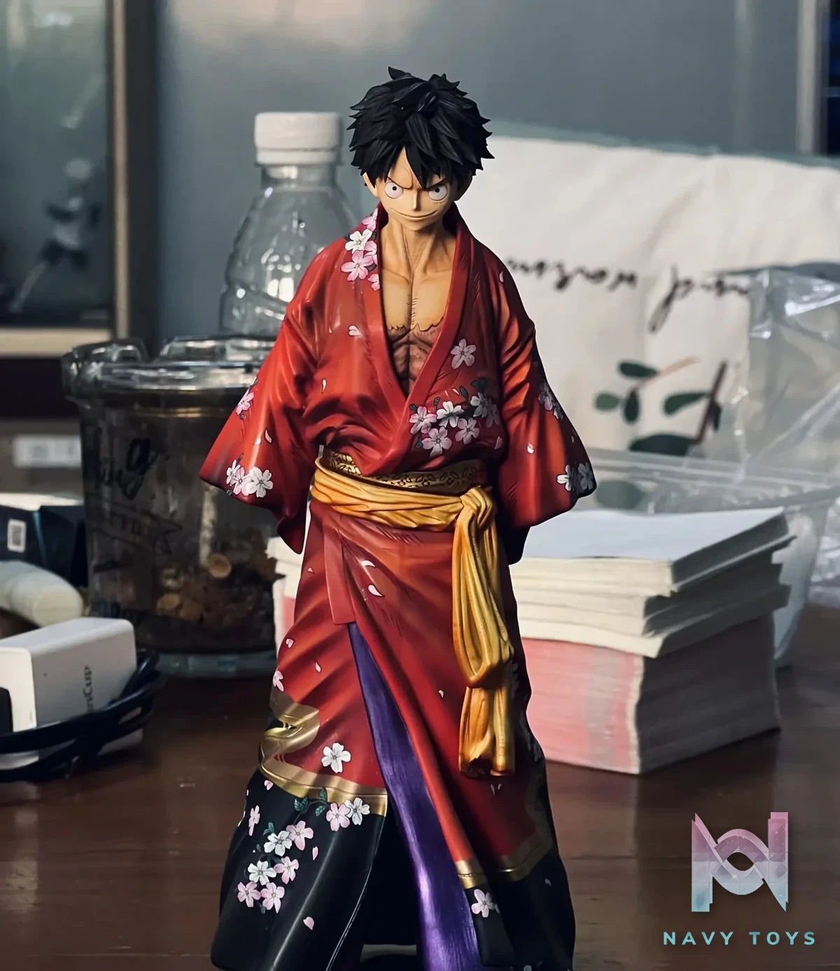 Zoro Studio - One Piece Kimono Luffy resin statue Navy Toys anime figure
