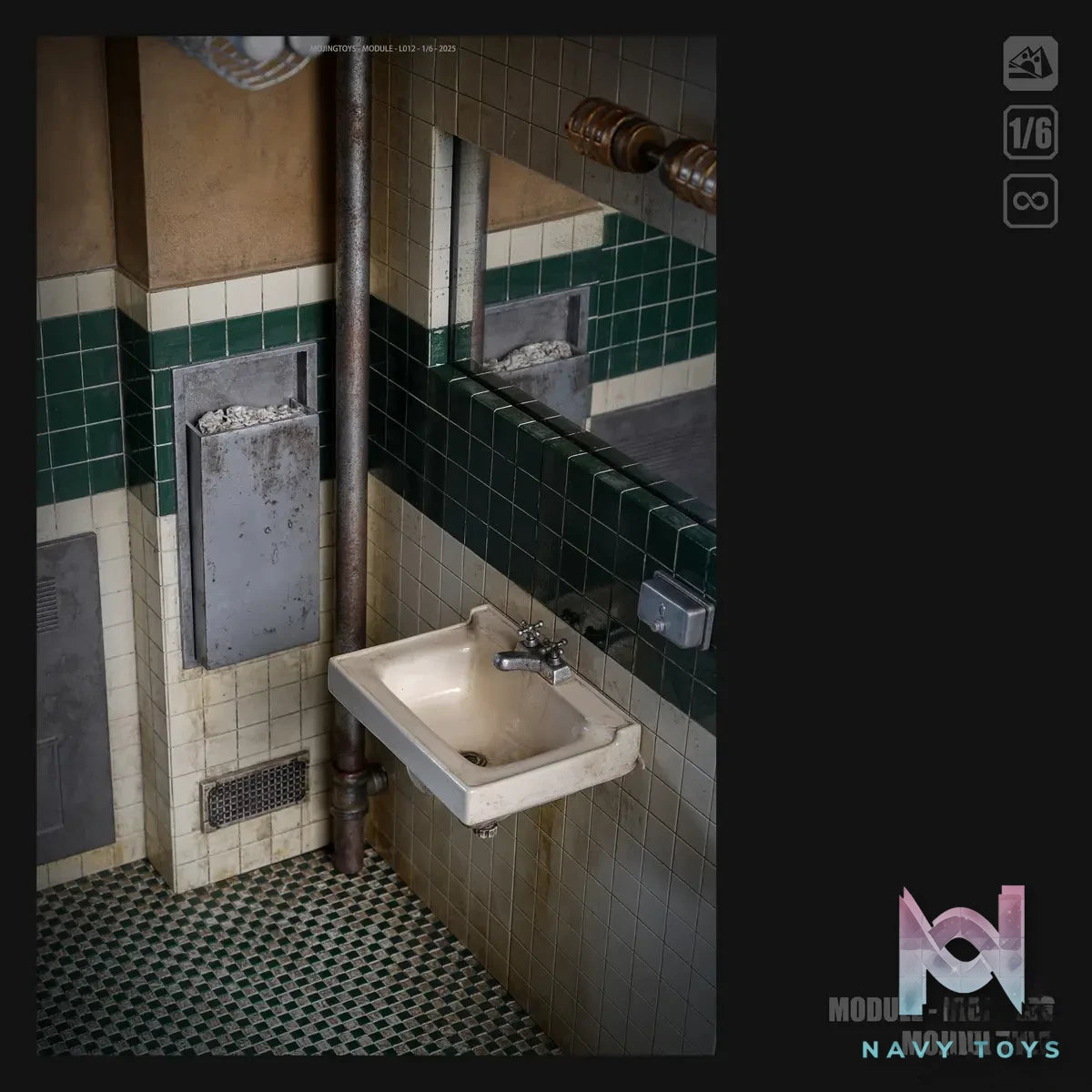 MOjingToys – 1/6 Modular Series – JOKER Bathroom Scene Base L012 (Licensed)