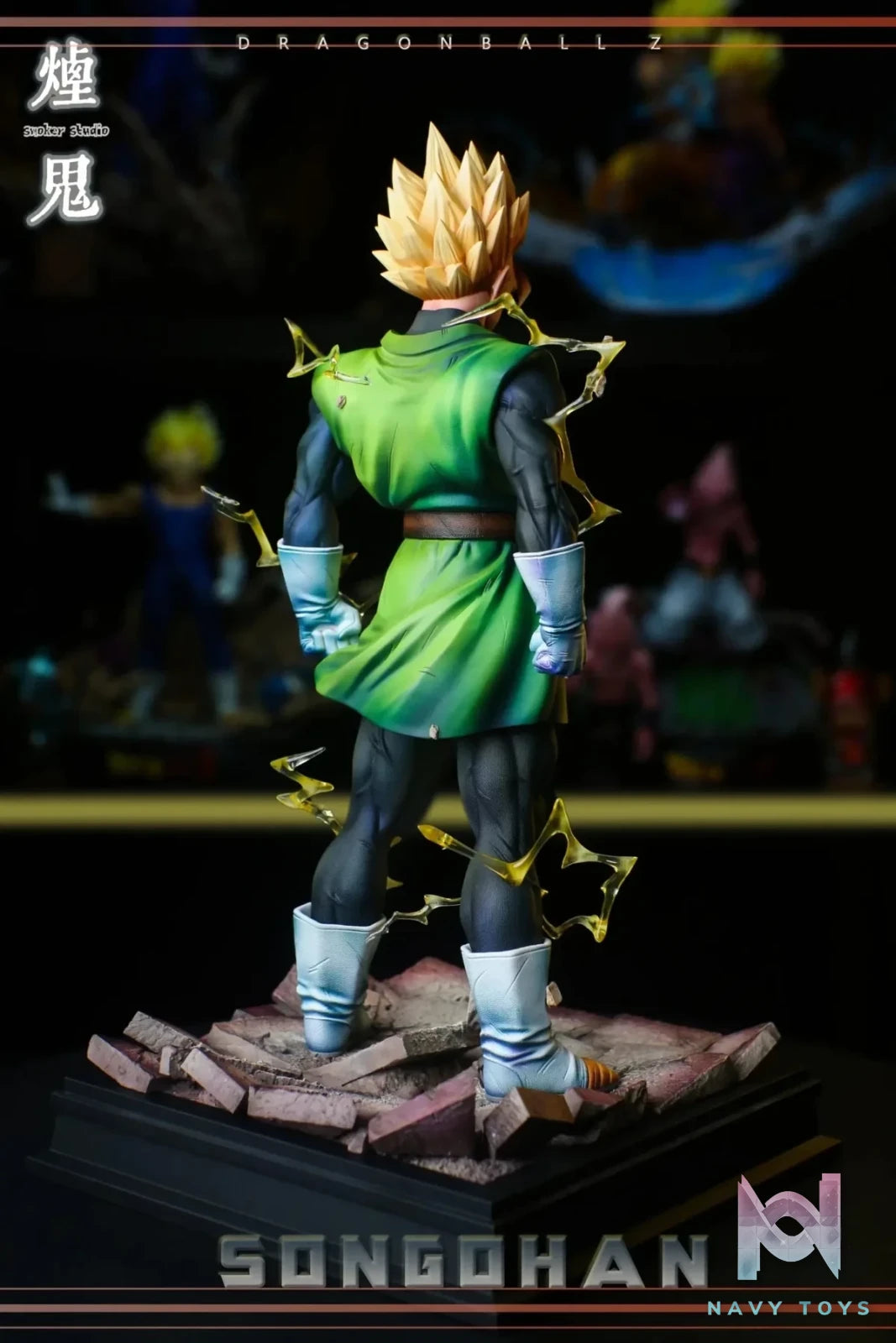 SMOKER Studio - Green Gi Teen Gohan Dragon Ball resin statue Navy Toys anime figure