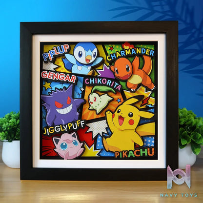 KALA HOME Studio – Pokémon Multiple Characters #14 3D Decorative Painting Pokémon