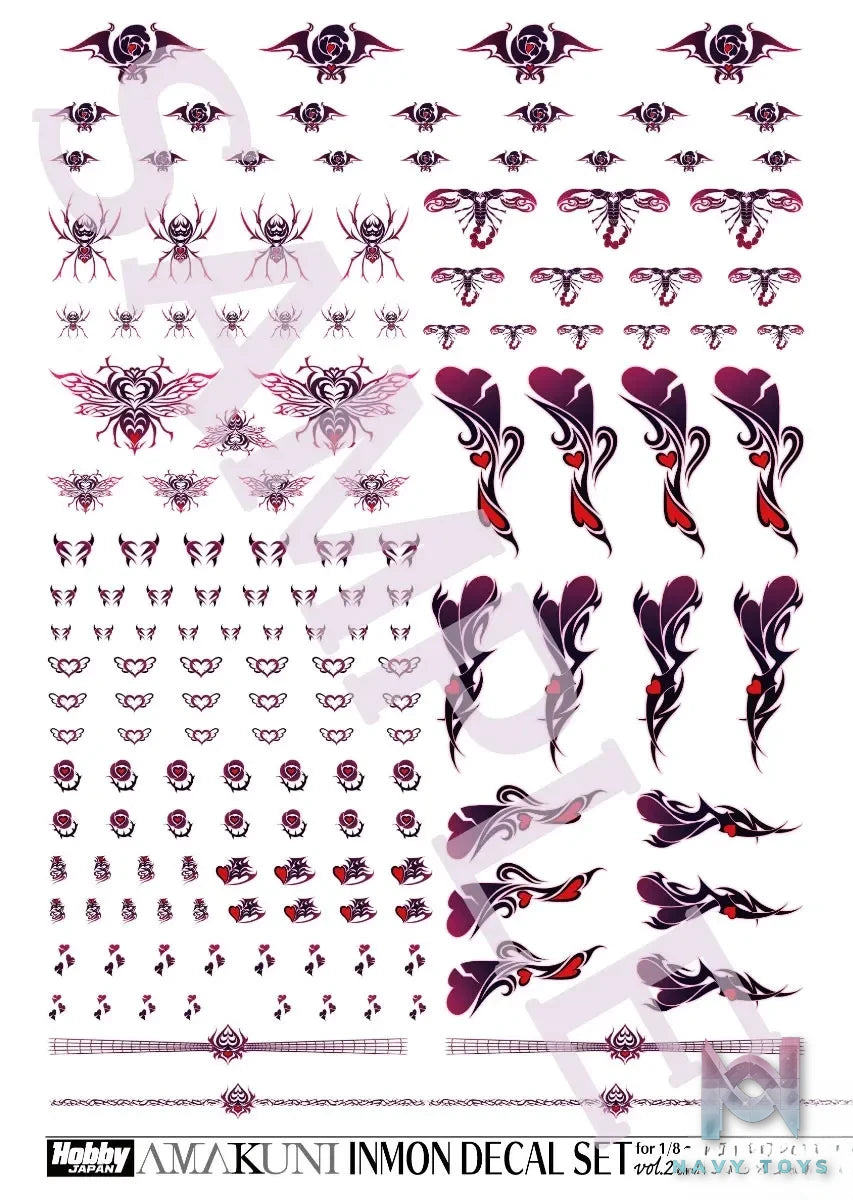 HOBBY JAPAN – INMON Decal Set Vol.1 X Vol.2 X Vol.3 X Vol.4 (Licensed)
