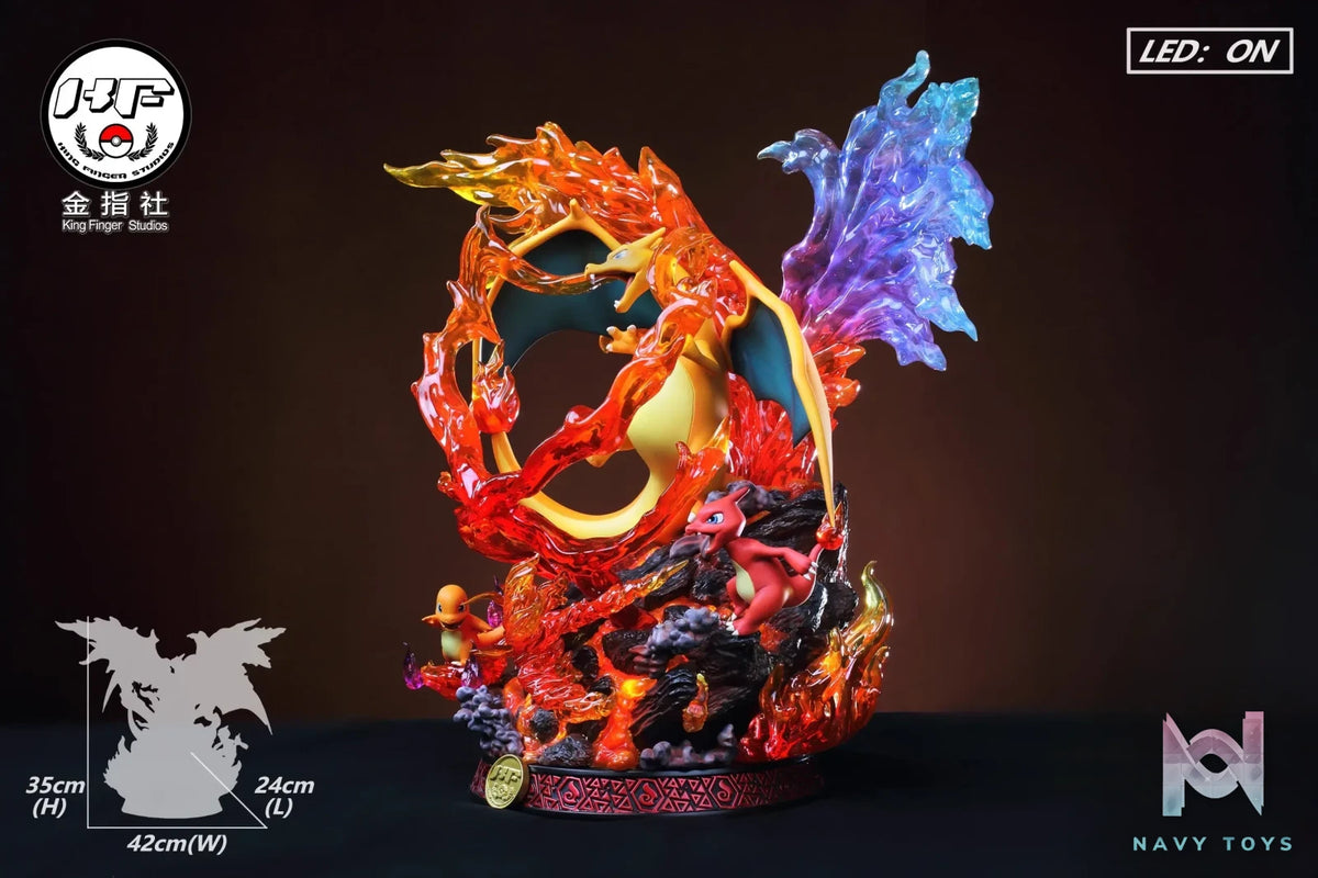 King Finger Studio – Pokemon Charizard Evolution Set