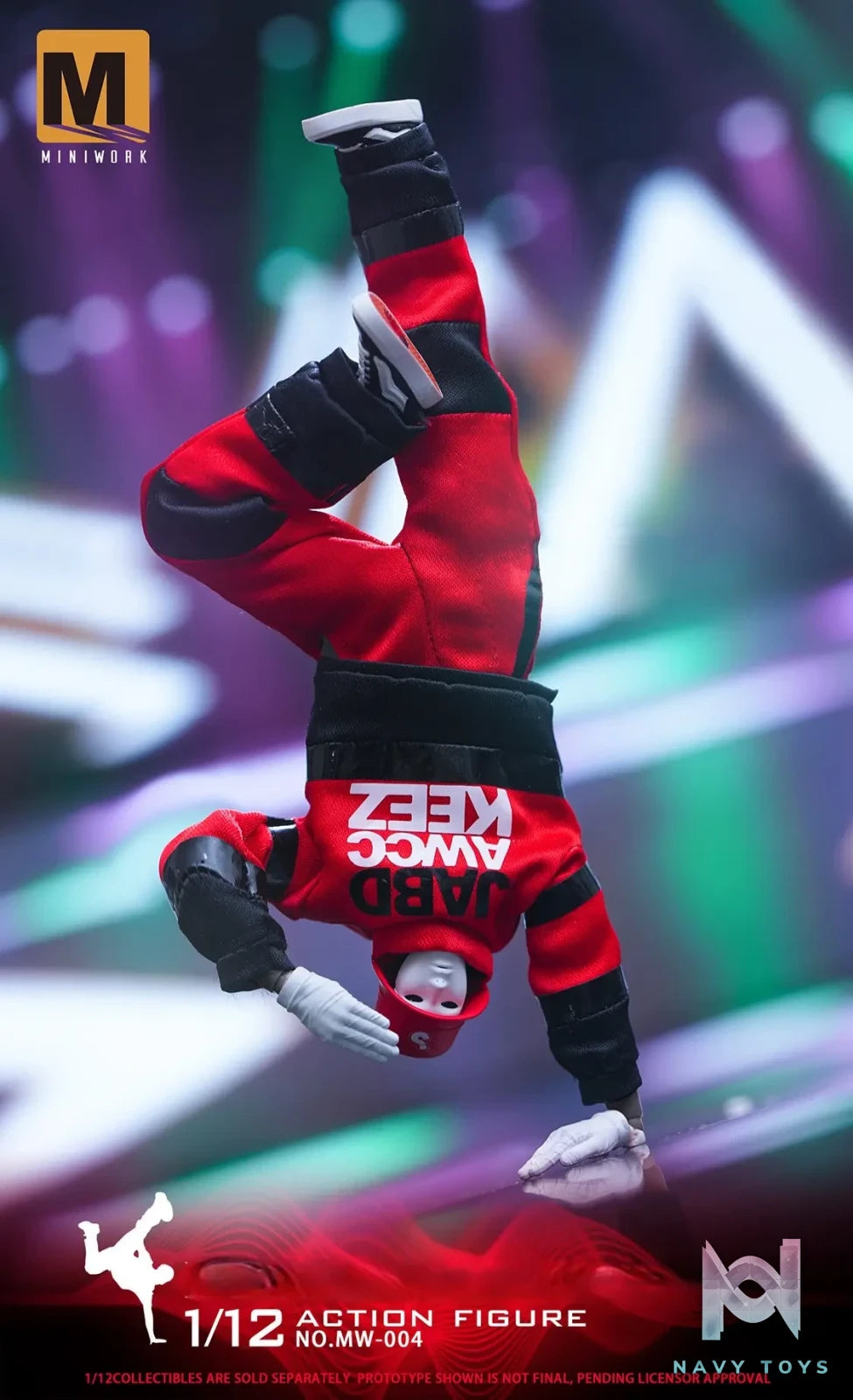 MINIWORK Studio – 1/12 Masked Dancer Action Figure NO.MW-004 JABBAWOCKEEZ