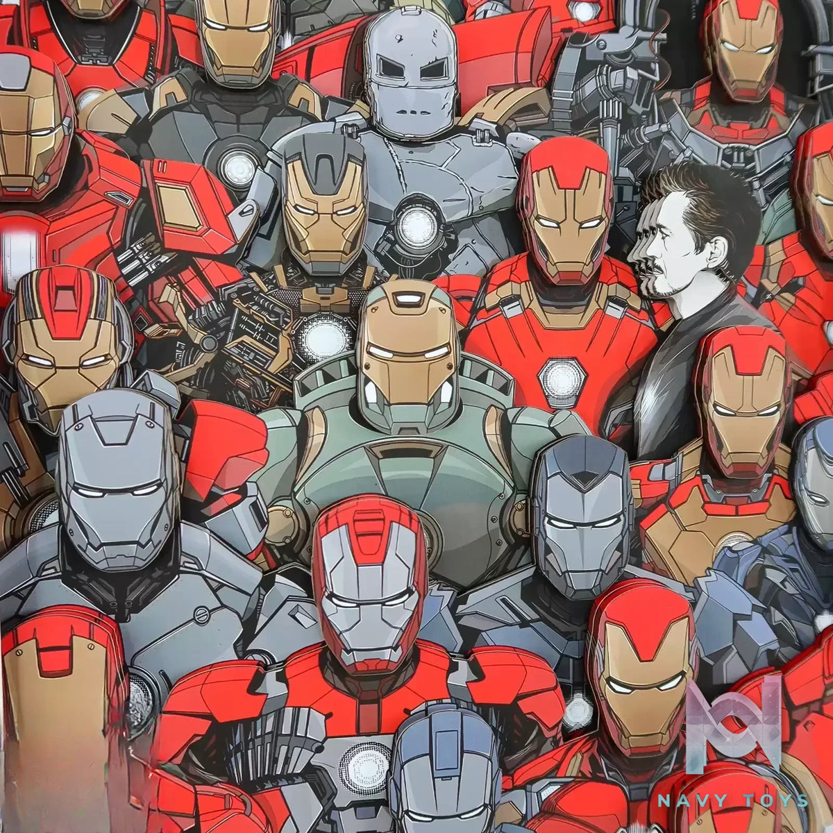 KALA HOME Studio – Iron Man Mark Series #03 3D Decorative Painting Marvel