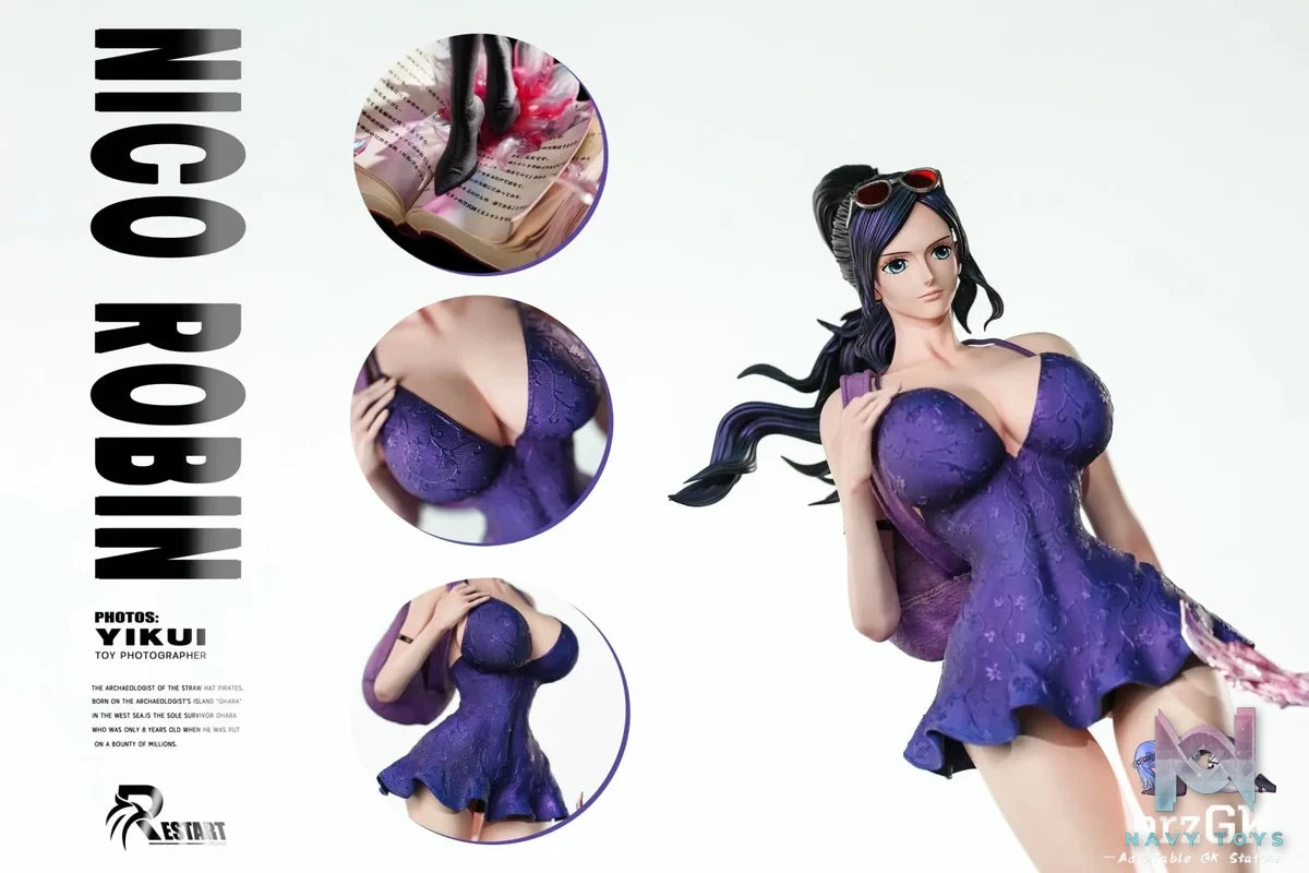Restart Studio - One Piece Nico Robin Book Effects resin statue Navy Toys anime figure