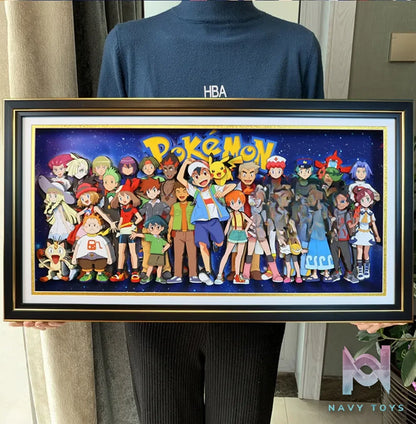 KALA HOME Studio – Pokémon Multiple Characters #10 3D Decorative Painting Pokémon