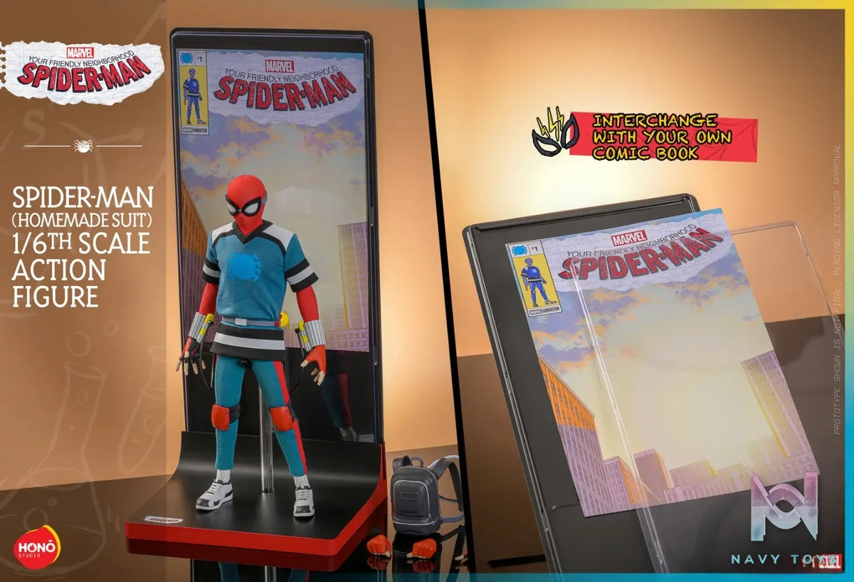 Hottoys & HONO Studio – Marvel Your Friendly Neighborhood Spider-Man (Homemade Suit) Action Figure HS07 (Licensed)