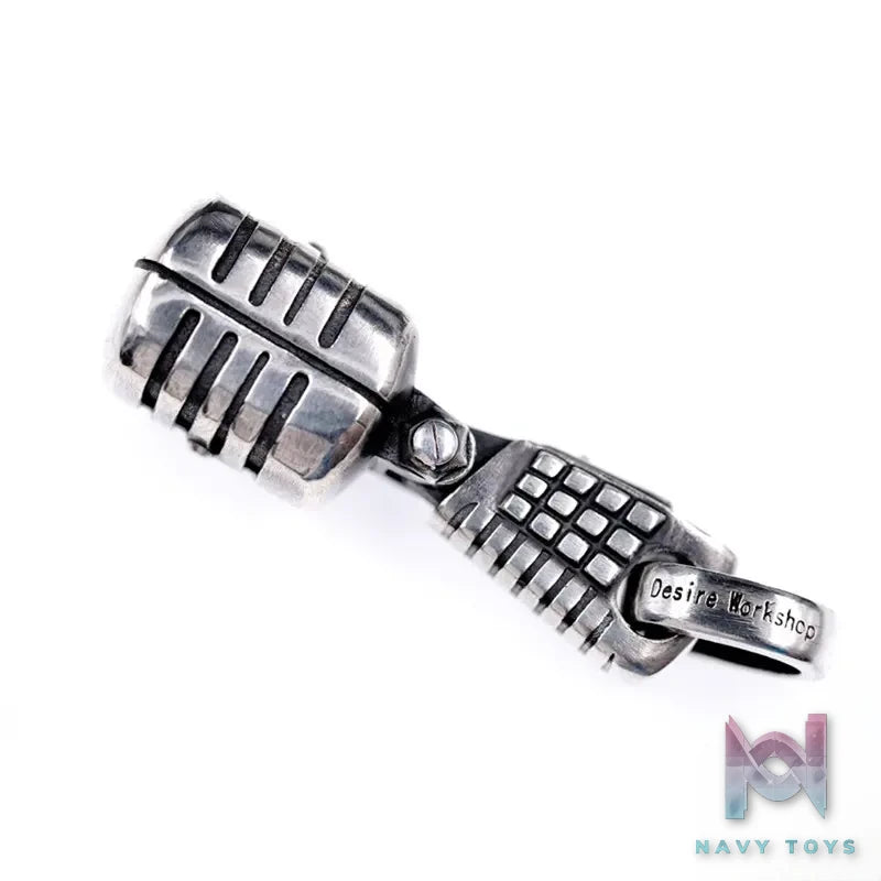 Raven Studio (silver jewelry) – Original Exclusive Design Microphone Pendant Original