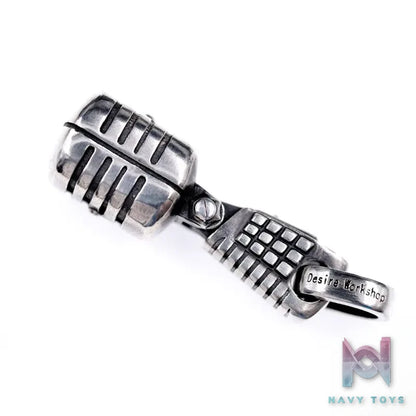 Raven Studio (silver jewelry) – Original Exclusive Design Microphone Pendant Original