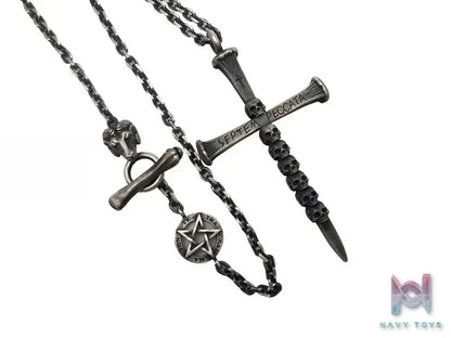 Shou Jiang Studio – Custom Original Design Seven Deadly Sins Skull Cross Pendant Original