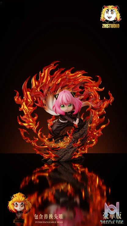 ZH Studio – Anya Cosplay Demon Slayer Kyojuro Rengoku Spy x Family
