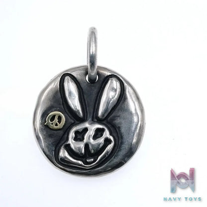 Raven Studio (silver jewelry) – Exclusive Original Design Anti-War Smiling Rabbit Pendant Original