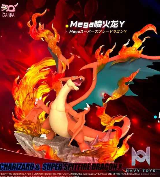Dai Dai Studio – Pokemon Mega Charizard X & Mega Charizard Y