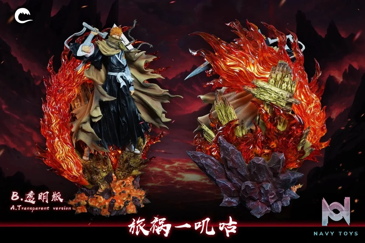 CHENG Studio - BLEACH Soul Society arc Ichigo Kurosaki resin statue Navy Toys anime figure