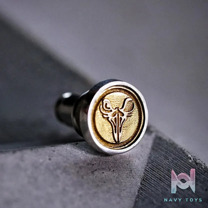 Raven Studio (silver jewelry) – Original Exclusive Textured Gold Logo Stud Earrings Original
