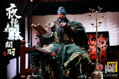 JSTOYS Studio – 1/6 W001 Night-reading The Spring And Autumn Annals Guan Yu, Yuchang (WF2024 EVENT-EXCLUSIVE EDITION) W001