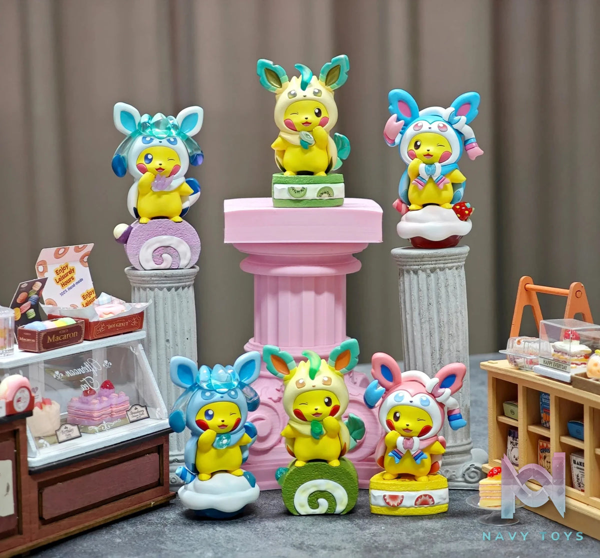 Qing Niao Studio – Plain Glitter Eevee Family Pikachu Costume Set, Arcanine Costume Set Pokémon
