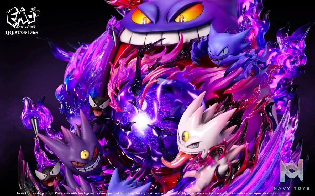 Emo Studio - Pokemon Emo Graduation Model 1 Gengar resin statue Navy Toys anime figure