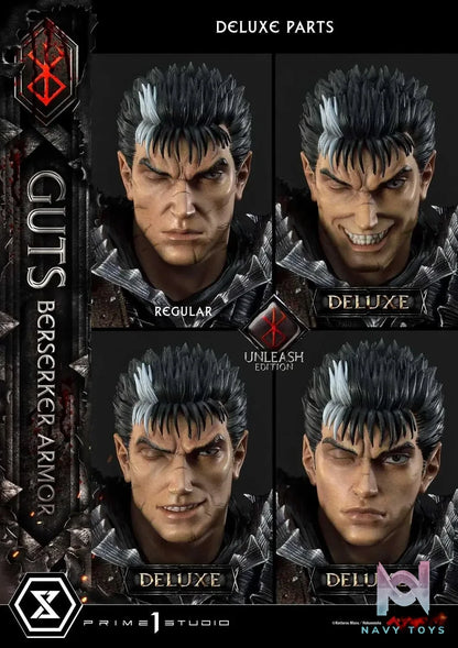 Ultimate Premium Masterline Berserk Guts, Berserker Armor Unleash Edition UPMBR-17 UPMBR-17DX(Licensed) - Prime 1 Studio resin statue Navy Toys anime figure