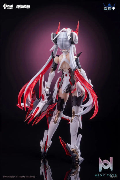 AniMester X Nuclear Gold Reconstruction – Polaris Star White 1/12 Plastic Model Kit (Licensed)