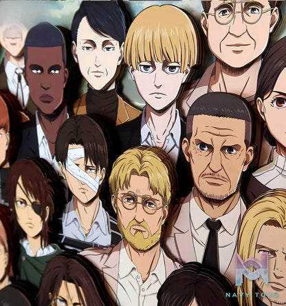 KALA HOME Studio – Attack on Titan Multiple Characters #06 Titan 3D Decorative Painting Attack on Titan