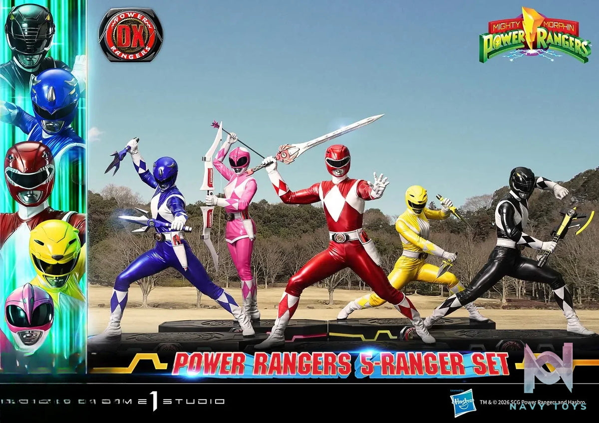 Prime 1 Studio – Premium Masterline Mighty Morphin Power Rangers Power Rangers 5-Ranger Set PMPWR-01 PMPWR-01DX PMPWR-01DXS (Licensed)
