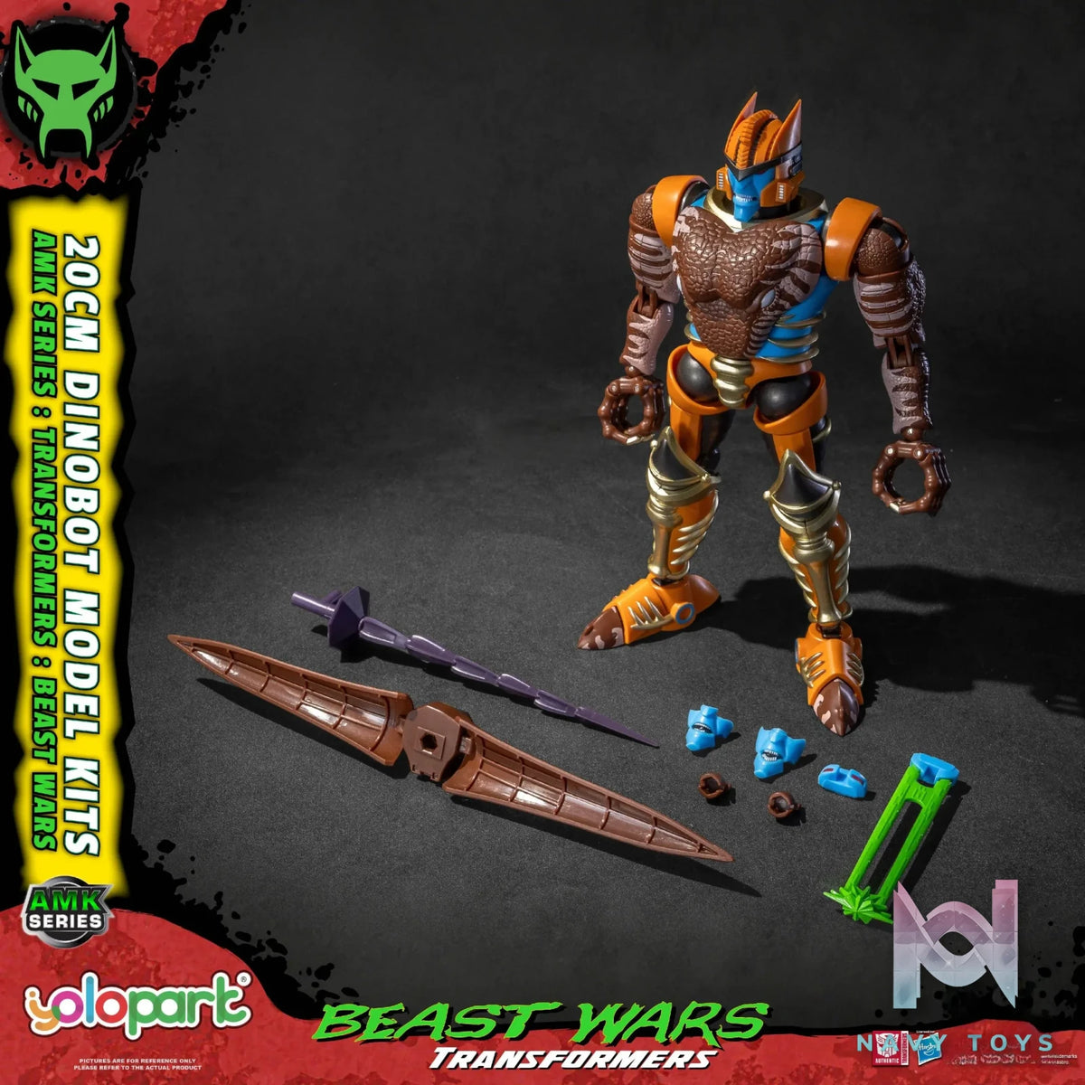 Yolopark – AMK Series Transformers: Beast Wars Dinobot X Optimus Primal (Licensed)