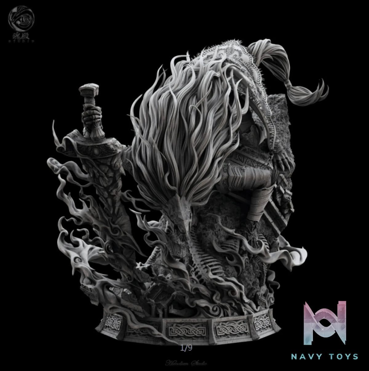 HunDian Studio – Elden Ring Maliketh black sword